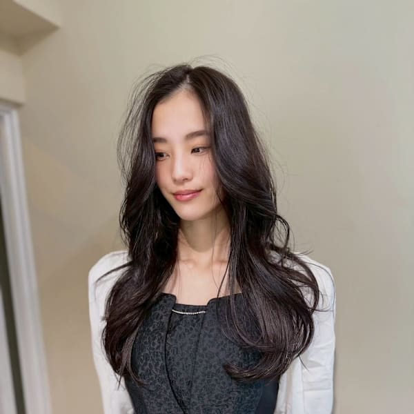 レイヤーカット/顔周りレイヤー/韓国ヘア