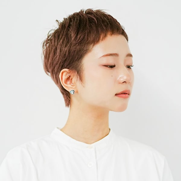 切りっぱなしショート・ボブ/絶壁解消/前髪なし/20代/30