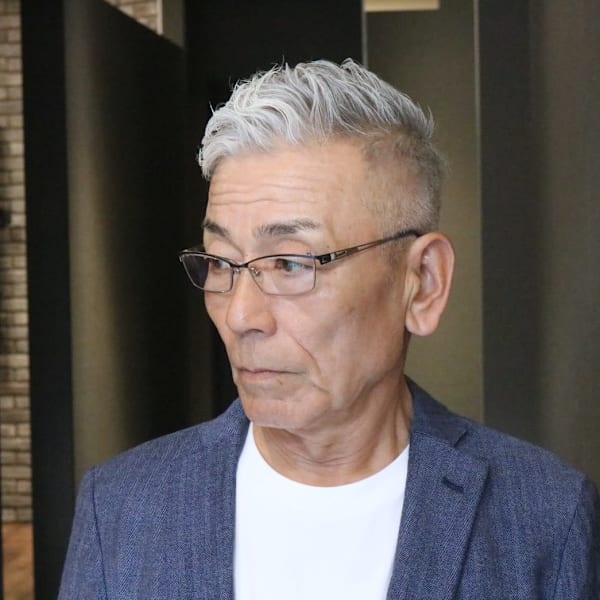 メンズビジネスショート×パーマ