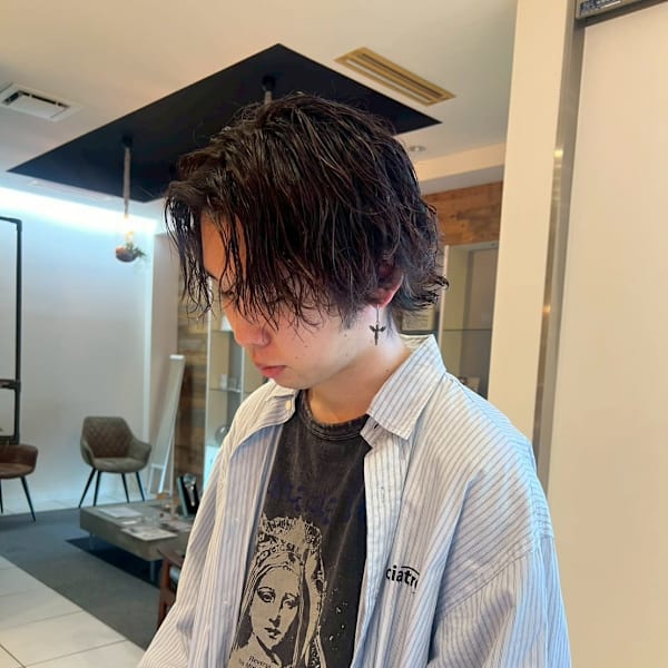 センターパートスパイラル