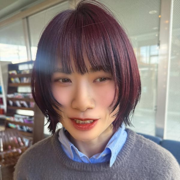 エンドカラー×ボルドー|hair lounge ungu