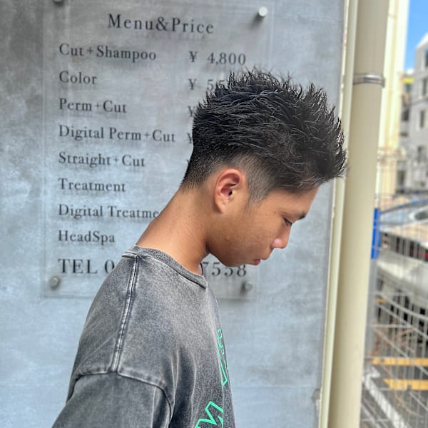 ワイルドアップバング×フェードカット|BUZZIot/h