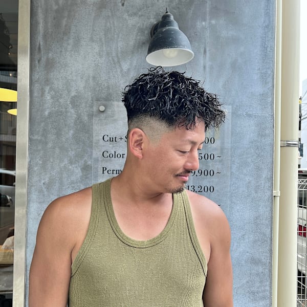 スパイラルパーマ×ハイフェード|BUZZIot/h