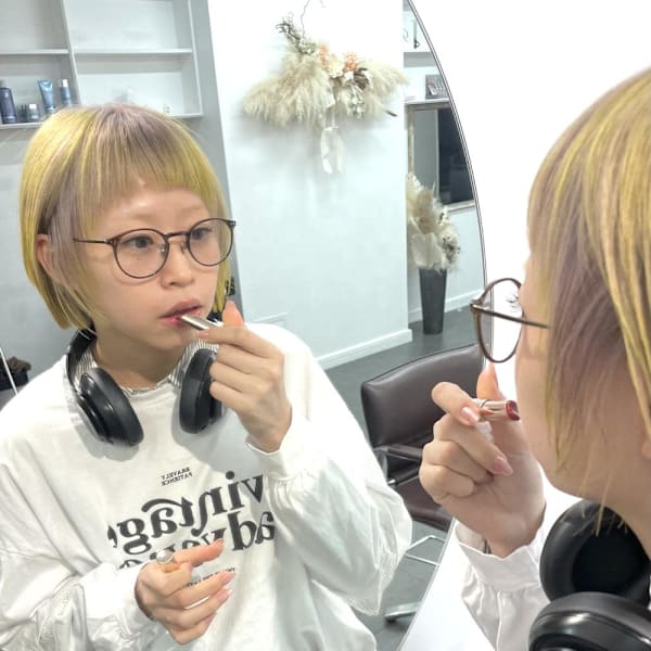 前髪カット/ボブ/顔周りレイヤー/デザインカラー