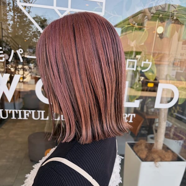 【ももか】ピンクベージュ/ショコラカラー/アンブレラカラー|B-WORLD