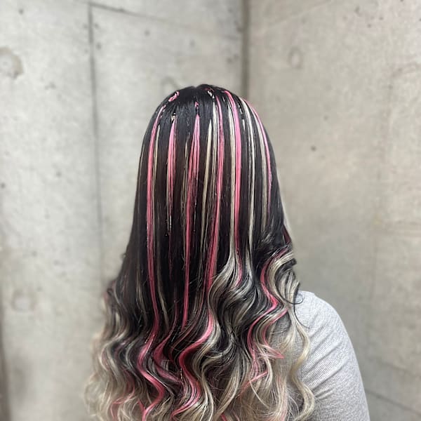 編み込みエクステ200g  ハイライト　原色エクステ