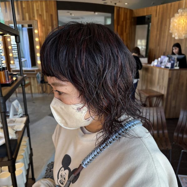 mash wolf bordeaux|hair lounge ungu