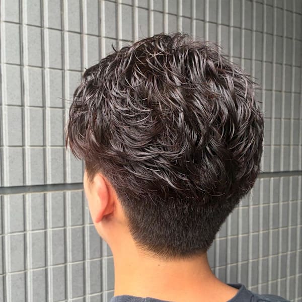 パーマ×スパイキーショート×メンズカット