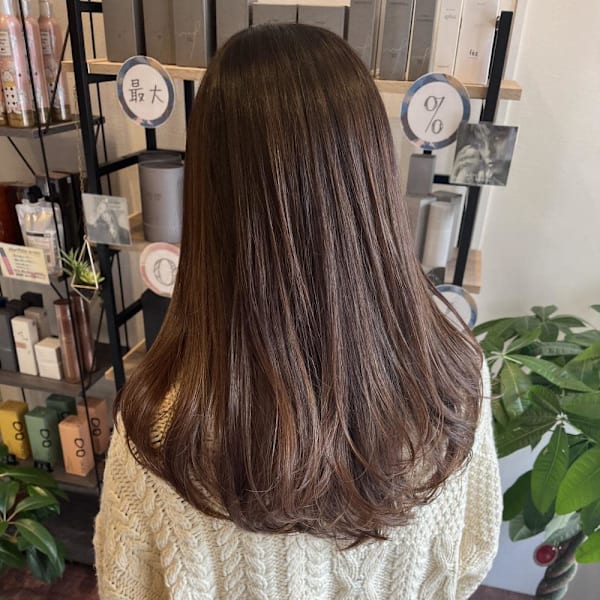 秋ブラウンカラー✖レイヤーカット|半個室 rire hair 香椎店