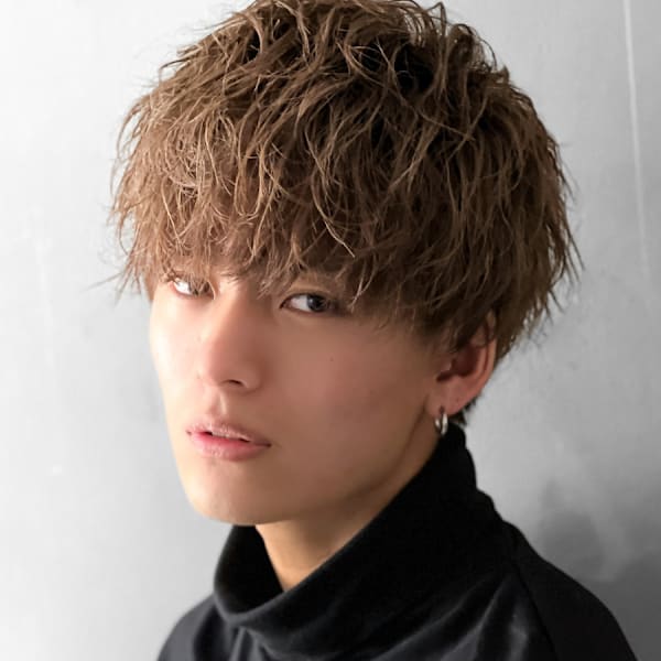 men's salon L-MARK 天王寺 メンズパーマ