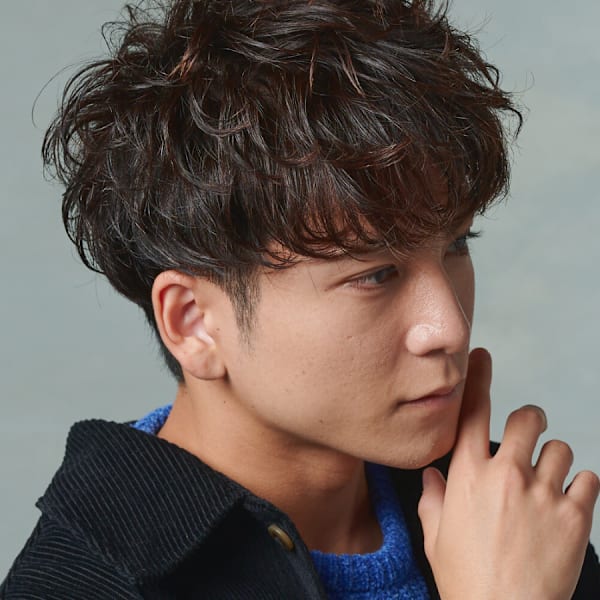 men's salon L-MARK 天王寺 メンズパーマ