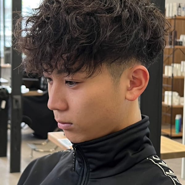 men's salon L-MARK 天王寺 メンズパーマ