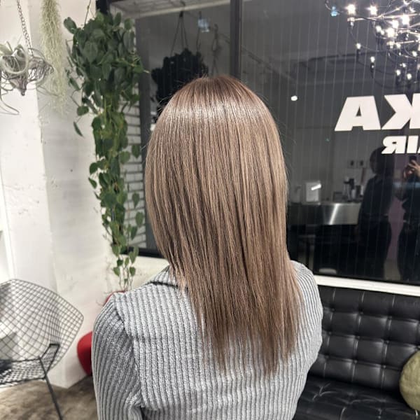 モカベージュ/グレージュ/艶髪/美髪/ブラウン|Di-KA HAIR sendai