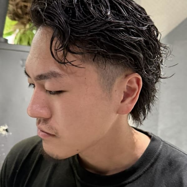 メンズ　ショート　ハイトーン　メンズバレイヤージュ|ARCANA 明治神宮前 表参道 原宿