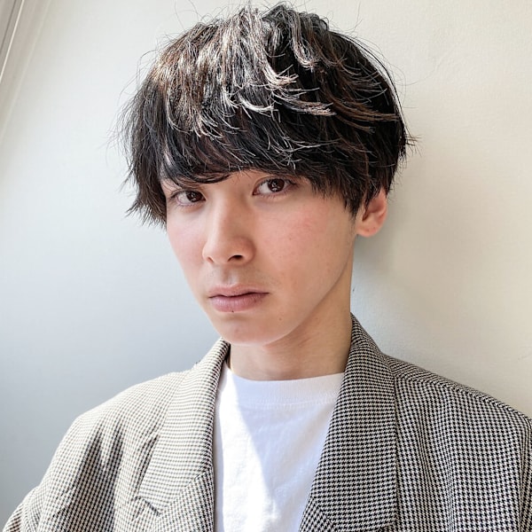 韓国風ツイスパ×マッシュウルフ清潔感無造作束感スタイル|韓国ヘア STAR TOKYO 渋谷【レイヤーカット/髪質改善/メンズ】