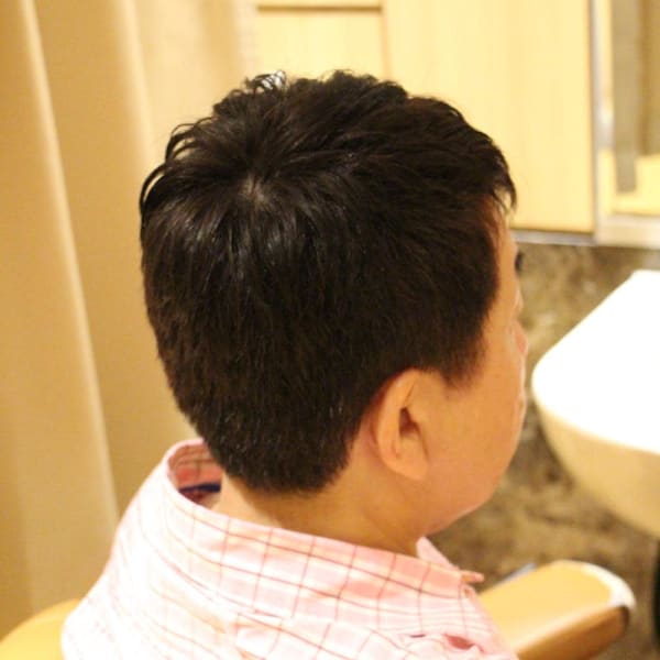 ビジネスショート×白髪染め|ヘアーモードキクチ 三越前店