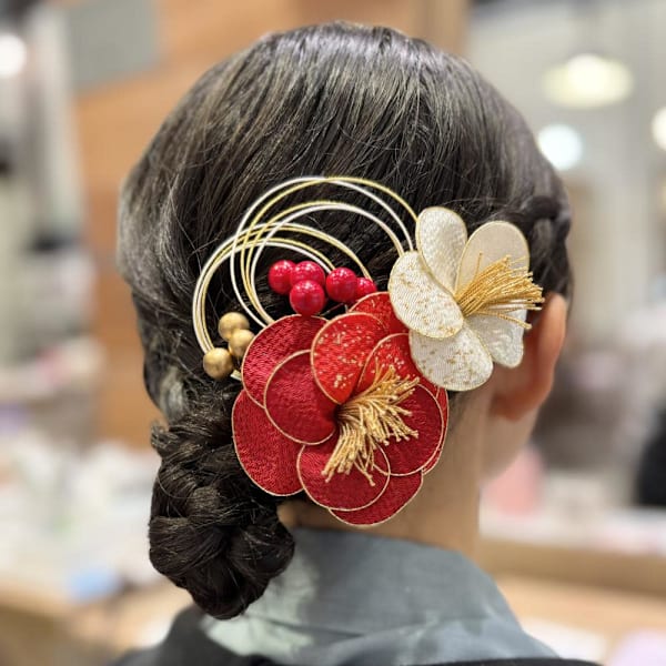 成人式シニヨン