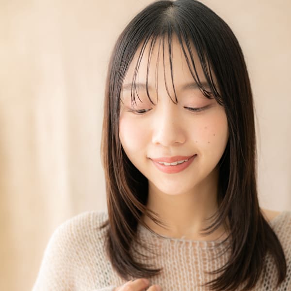 ハッシュカットウェットヘア黒髪美髪レイヤーロング20代30代|mod's hair【モッズヘア】越谷/越谷西口店