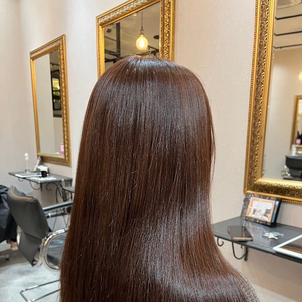 髪質改善/透明感カラー/顔まわりレイヤー/カット/韓国/前髪|N° jillva 立川