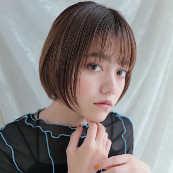 小顔効果♪大人美人ボブ|hair&color Plaatje 相模大野