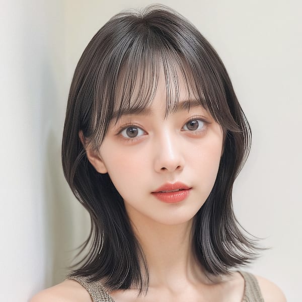 フェイスフレーミング暗髪透明感くびれミディp1浦和