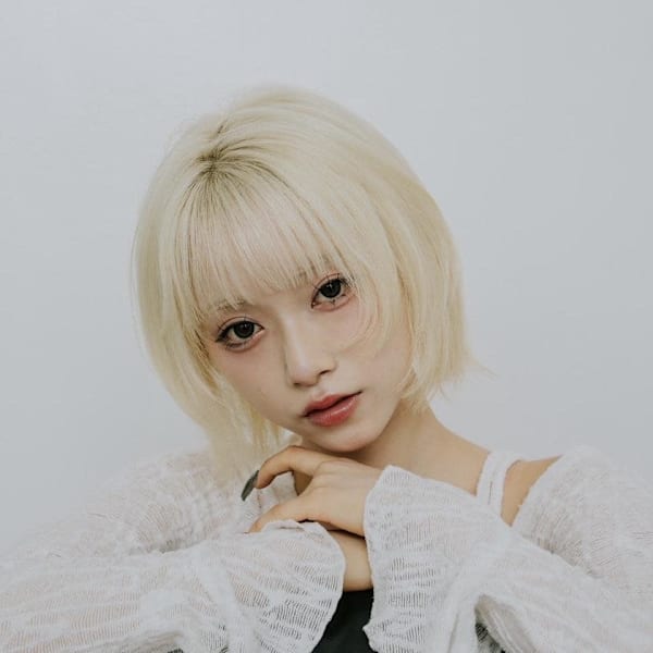 ボブウルフとブロンドでおしゃれハイトーン♪|sie by KENJE