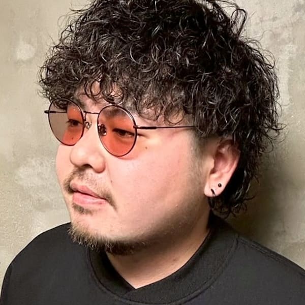 スパイラルパーマ ツーブロック プードルパーマ 波巻きパーマ