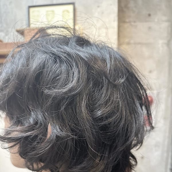 medium・パーマ・マッシュショート|atacca ungu