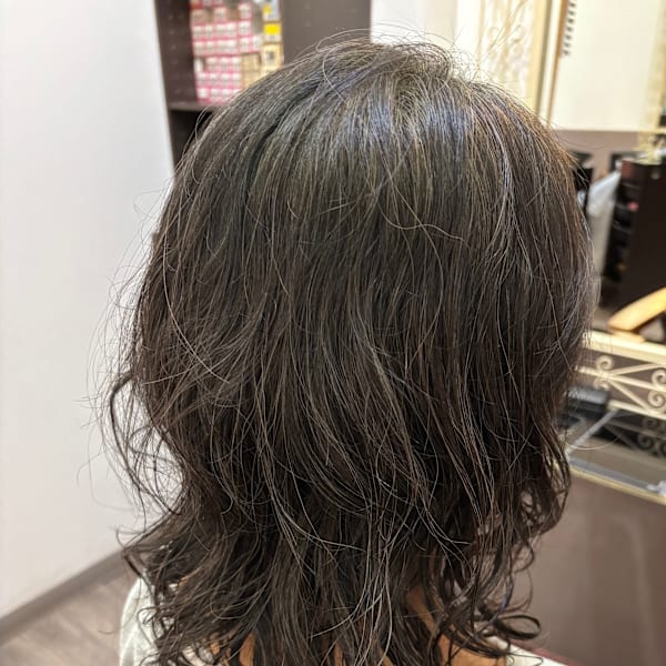 くしゅっとゆるパーマ
