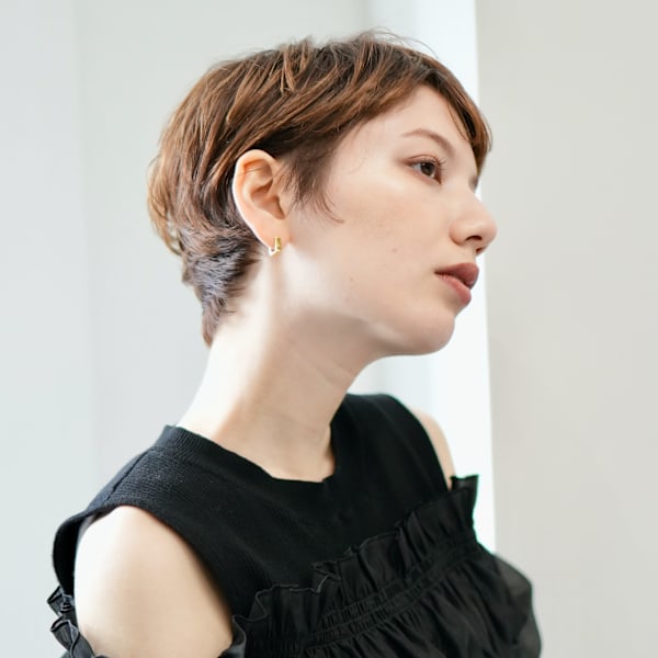 前下がりショート・ボブ/絶壁解消/前髪あり/40代/50代