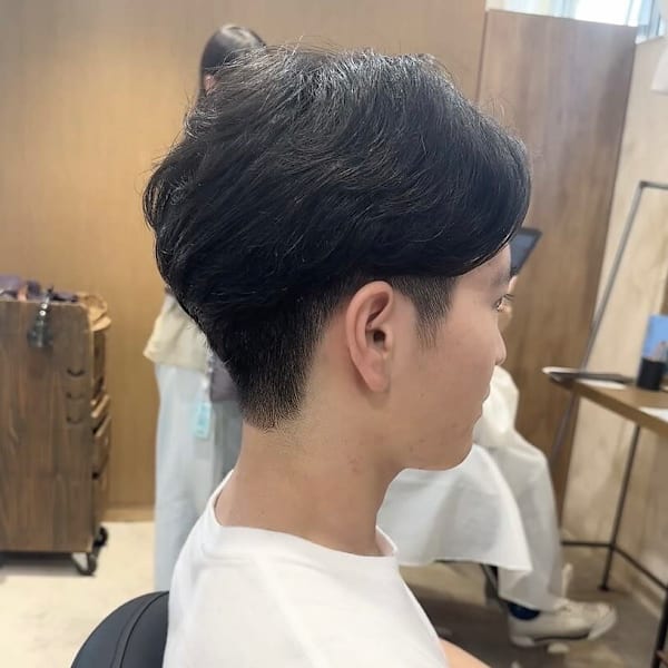毛流れセンターパート