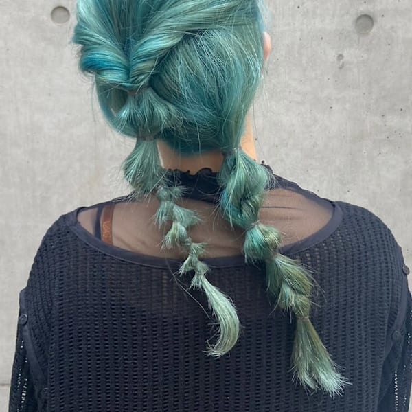 編みおろしふわふわヘアセット