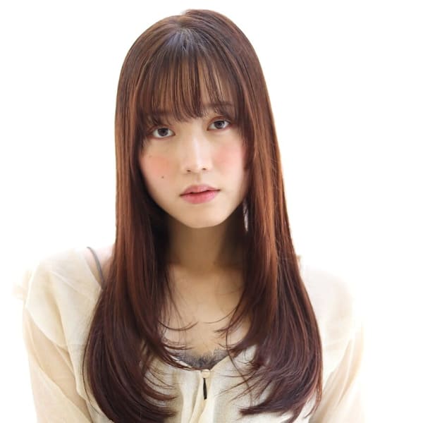 ロングレイヤー可愛い/髪質改善トリートメント/20代30代