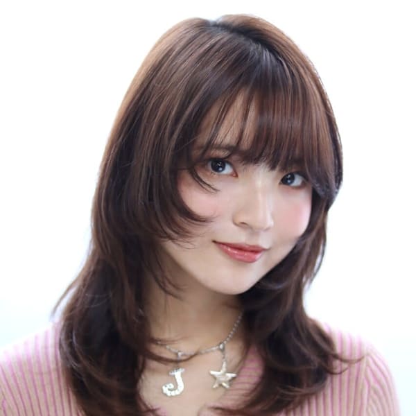 【20代30代40代】ミディアムレイヤー/小顔ヘア|hair+resort valentine