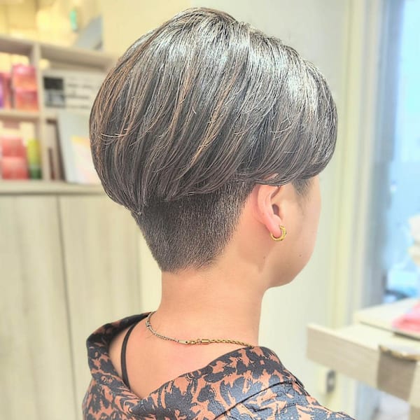 ショート 2ブロック メンズライク