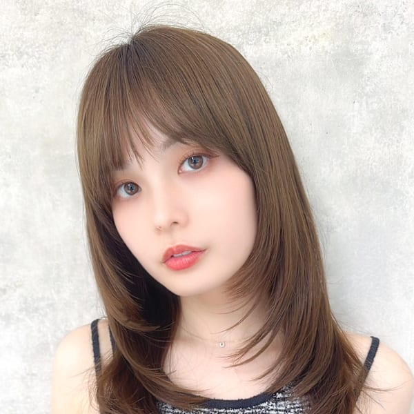 顔周りレイヤー×ニュアンスカラー