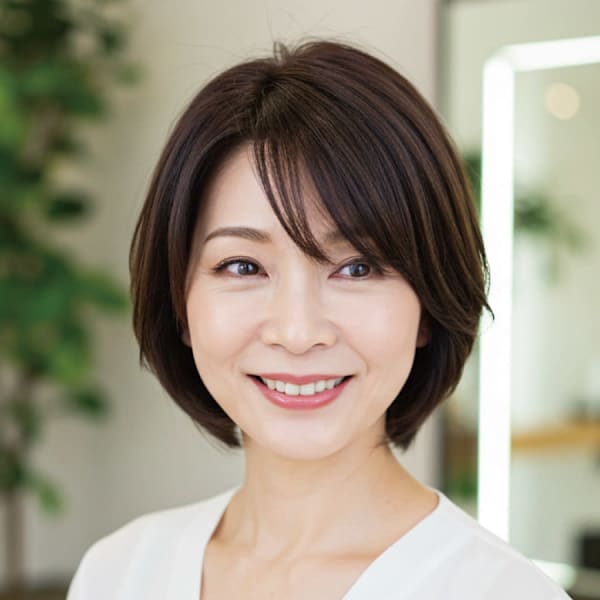 50-60代にオススメ★ふんわりグラデーションボブ