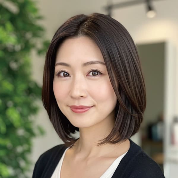 30-40代にオススメ★大人クールな艶ボブスタイル