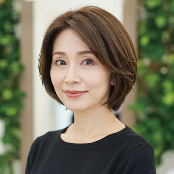40-50代にオススメ★大人のふんわりレイヤーボブ