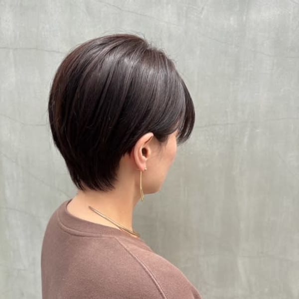 大人の黒髪×ハンサムショート|branch hair