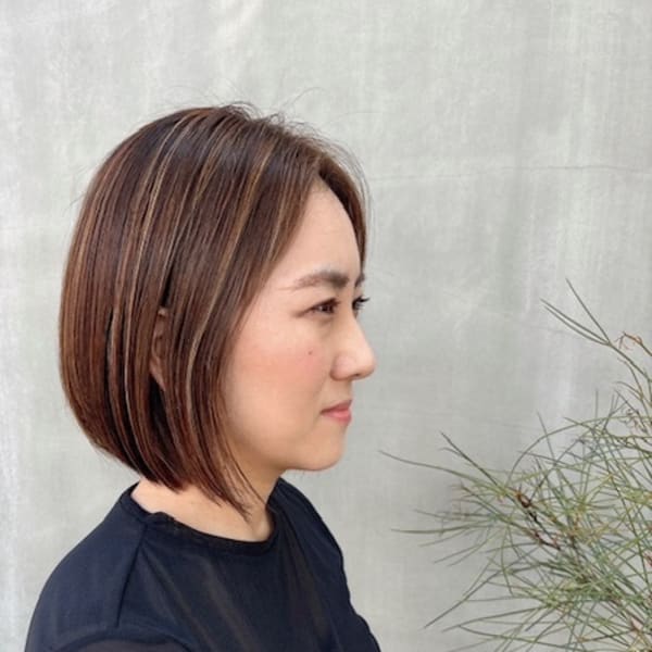 ボブ×オシャレにグレイぼかし|branch hair