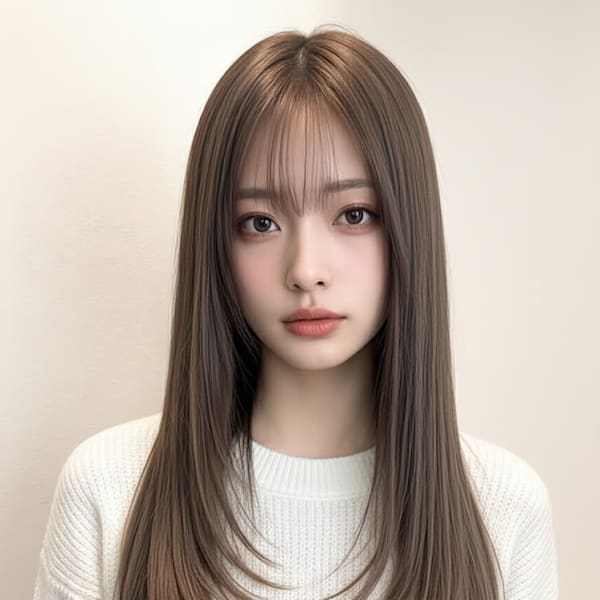 髪質改善でまとまるレイヤーロング