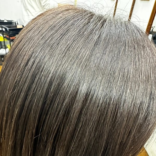 縮毛矯正ショートボブ