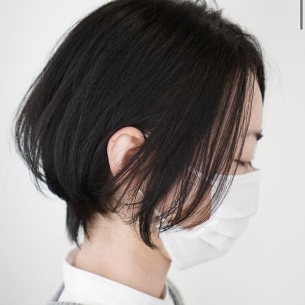 お手入れしやすいショートボブ