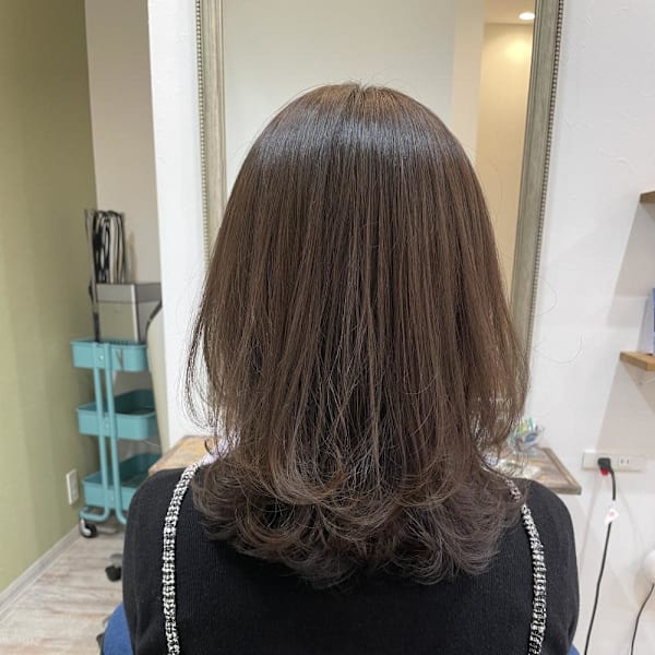 レイヤーカット/ベージュカラー/イルミナカラー|latte atelier