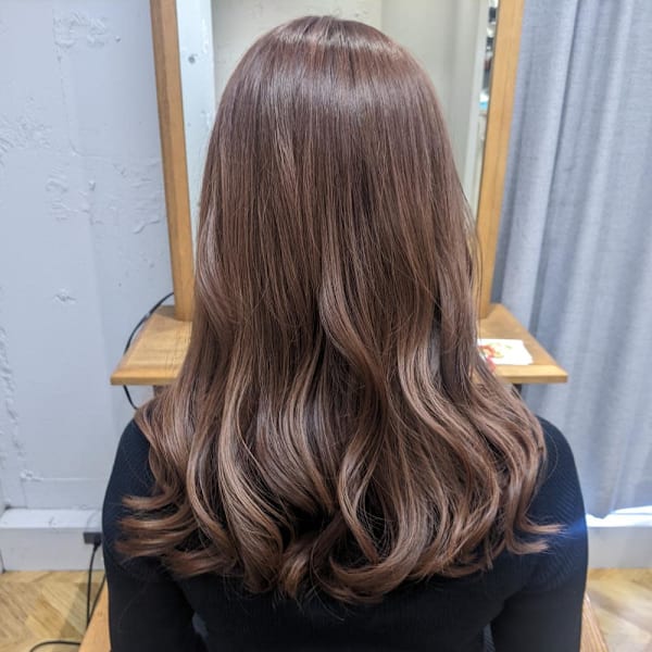 上品ベージュブラウン|aroot 町田店 酸性縮毛矯正/髪質改善カラー