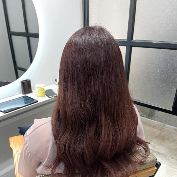 *ピンクベージュ*|aroot 町田店 酸性縮毛矯正/髪質改善カラー