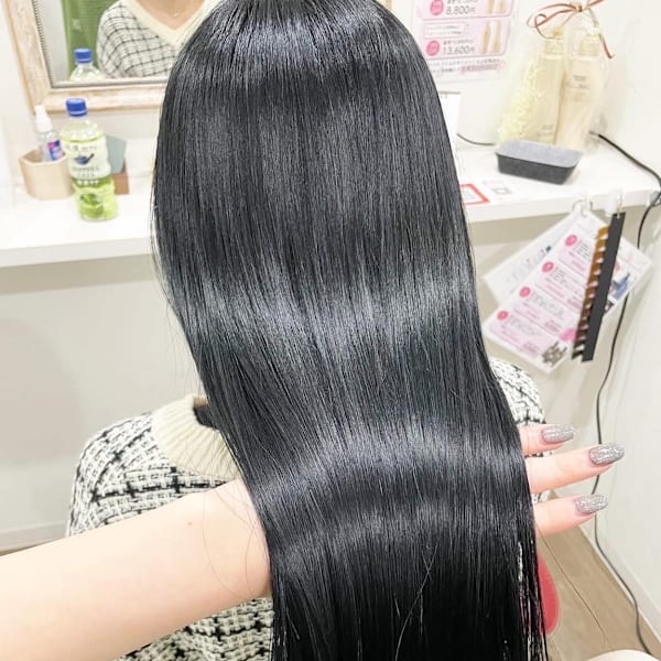 【酸熱トリートメント】ブルーブラックカラー