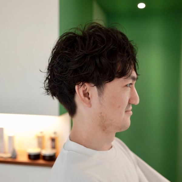 大人メンズパーマと２ブロック|ananda