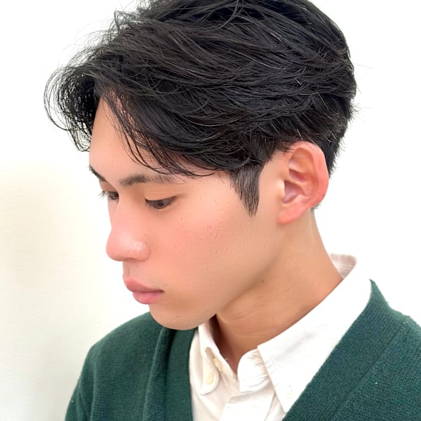 35日後でもキレイに決まる。フェザーパーマを“就活仕様”|Ash 十日市場店